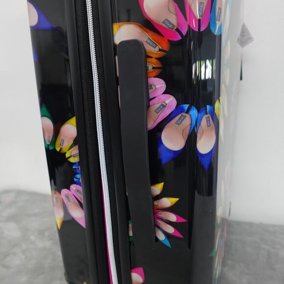 Sarah Jessica Parker Hardside Expandable Large Checked Spinner Suitcase - Picture 3 of 16